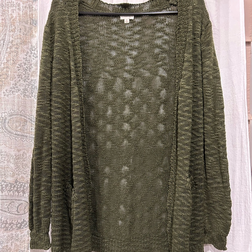Khols olive green cardigan